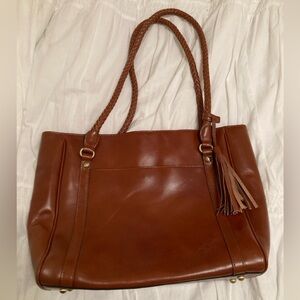 Patricia Nash leather purse tote Vintage Veg Tan